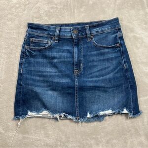 American Eagle Next Level Stretch Hi-Rise Mini Cut Off Jean Skirt Women's Sz 6